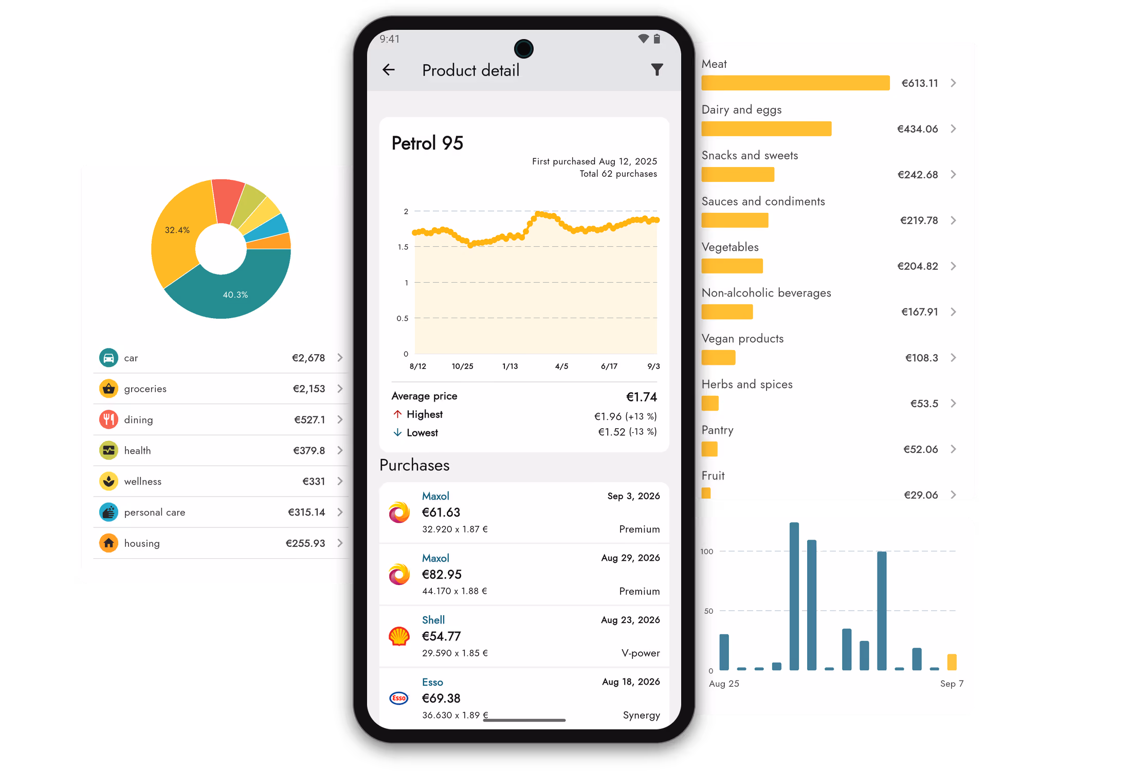 Visual preview of the Účtenkovník app.